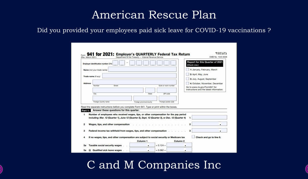 American Rescue Plan Tax Credits